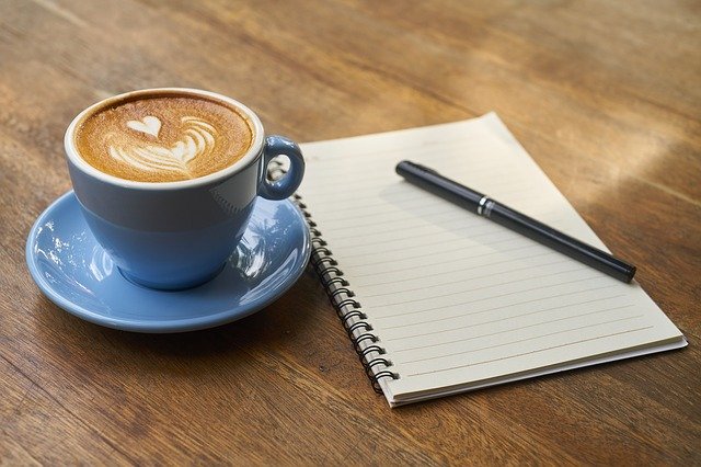 káva a zápisník